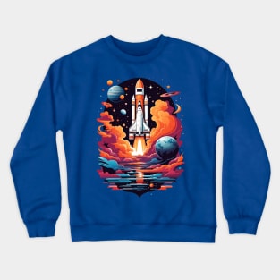 Space Shuttle Launch Vibes! Crewneck Sweatshirt